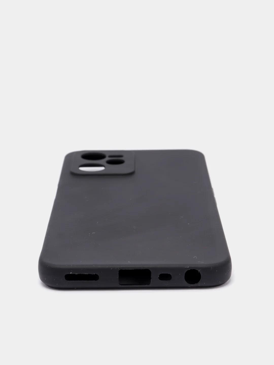 Черный чехол Realme C35 / Реалми C35 черный, силиконовый, матовый
