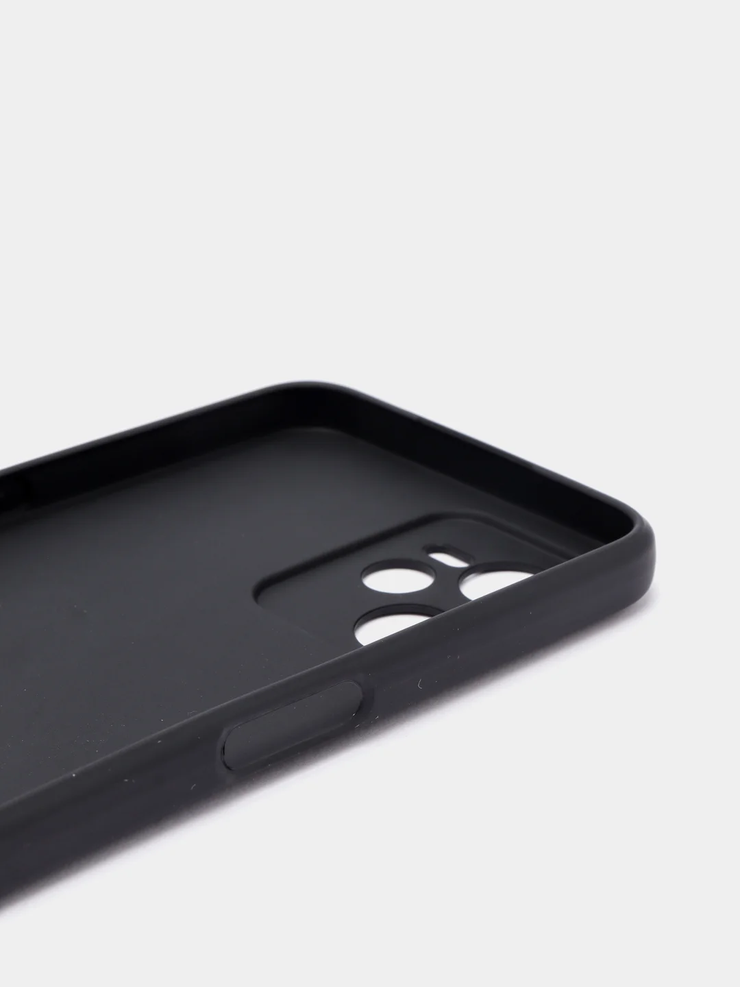 Черный чехол Realme C35 / Реалми C35 черный, силиконовый, матовый