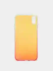 Розовый чехол iPhone XR, Xs Max силиконовый прозрачный с градиентом