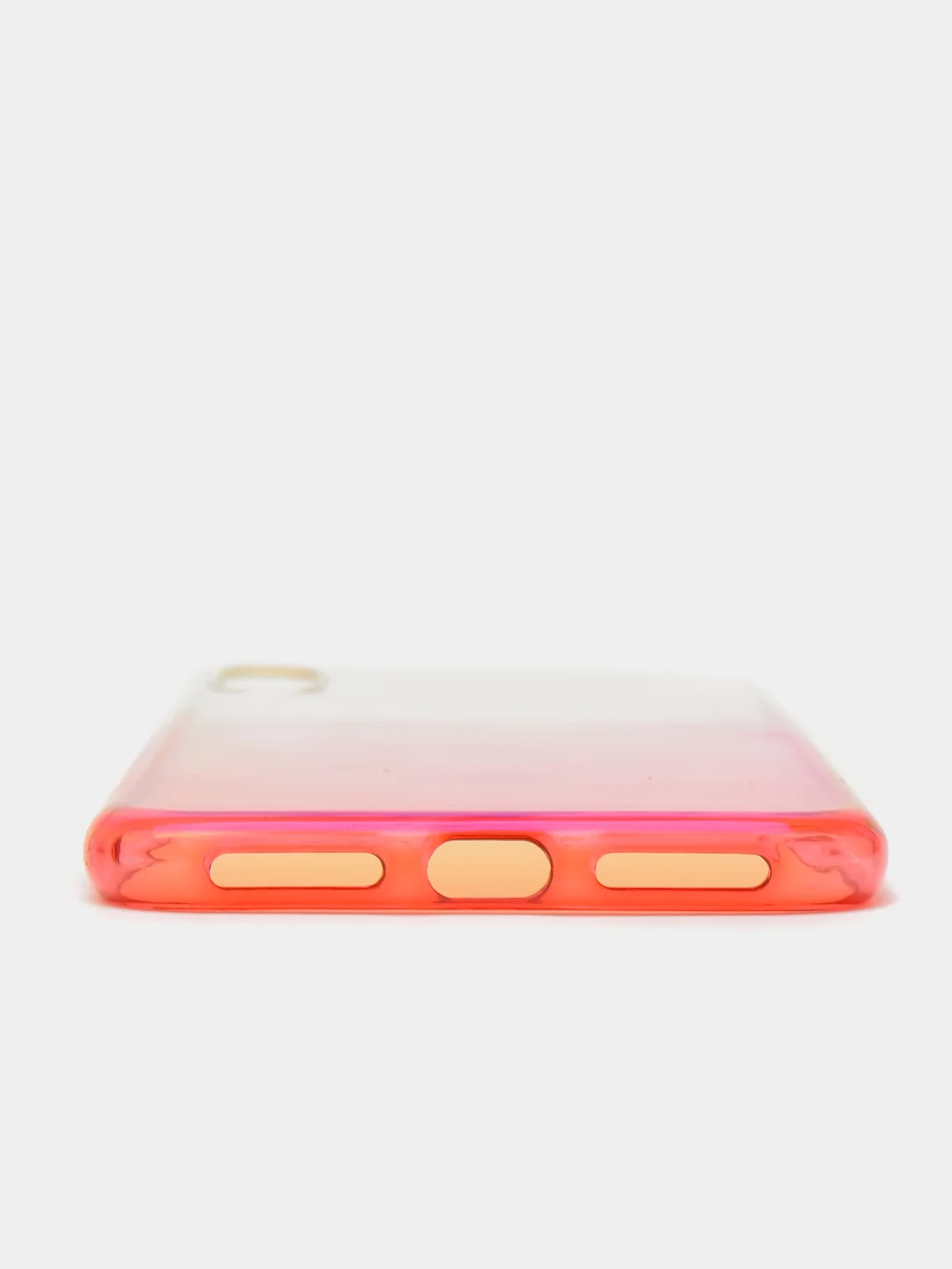 Розовый чехол iPhone XR, Xs Max силиконовый прозрачный с градиентом