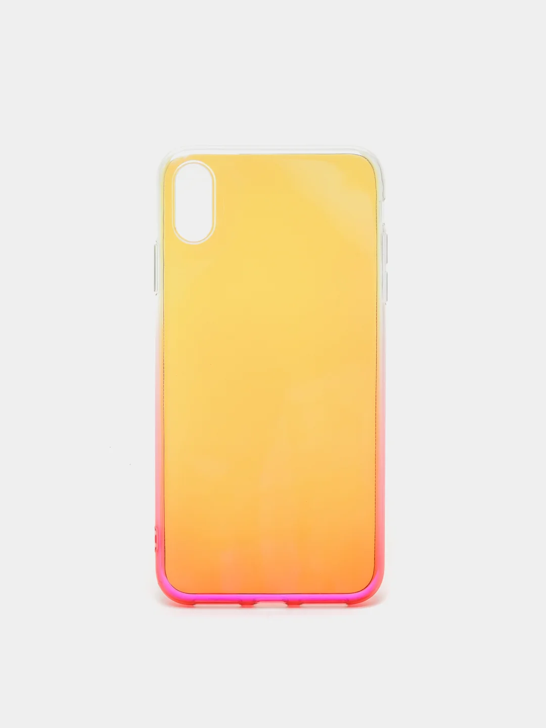 Розовый чехол iPhone XR, Xs Max силиконовый прозрачный с градиентом