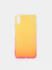 Розовый чехол iPhone XR, Xs Max силиконовый прозрачный с градиентом