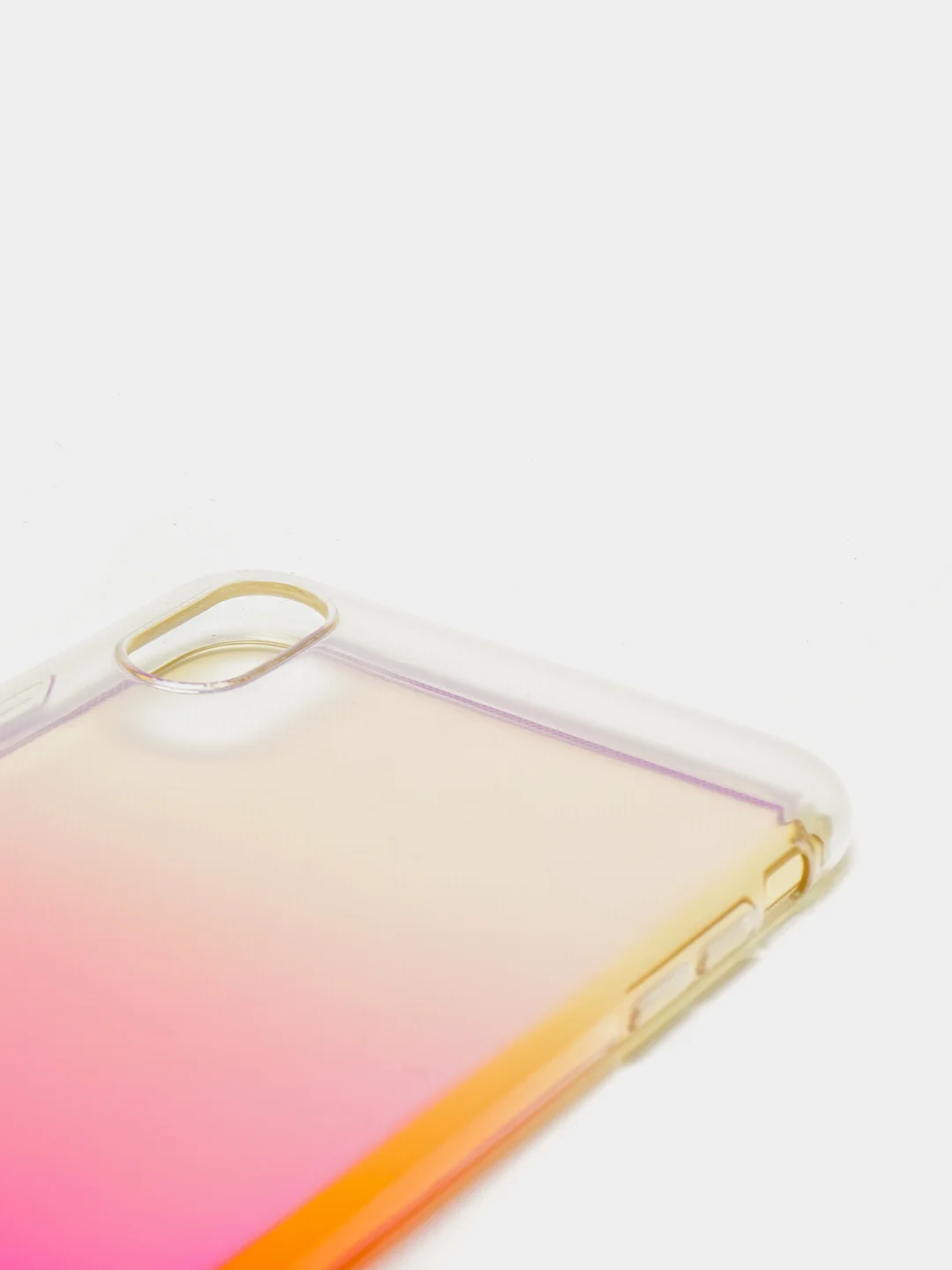 Розовый чехол iPhone XR, Xs Max силиконовый прозрачный с градиентом