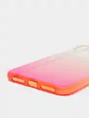 Розовый чехол iPhone XR, Xs Max силиконовый прозрачный с градиентом