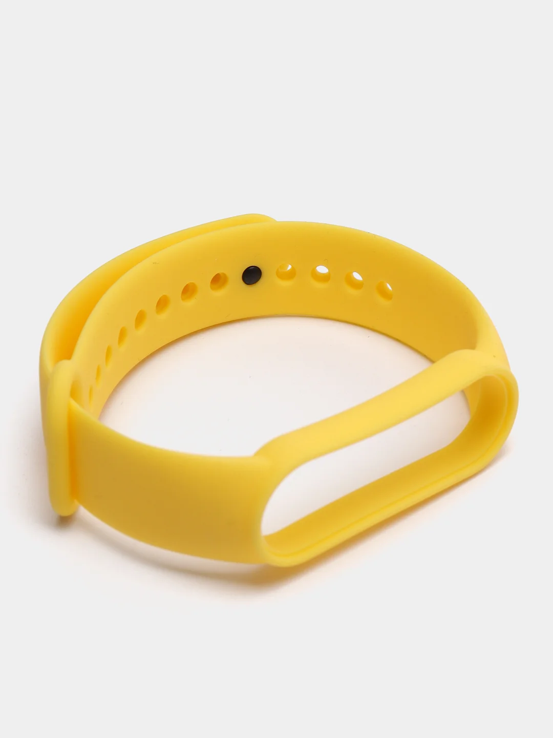 Желтый силиконовый ремешок Xiaomi Mi Band 5, 6 / Ремешок для фитнес браслета Xiaomi Mi Band 5,6