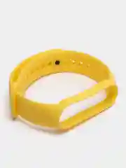 Желтый силиконовый ремешок Xiaomi Mi Band 5, 6 / Ремешок для фитнес браслета Xiaomi Mi Band 5,6