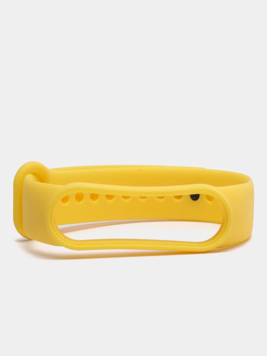 Желтый силиконовый ремешок Xiaomi Mi Band 5, 6 / Ремешок для фитнес браслета Xiaomi Mi Band 5,6