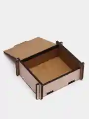 Бежевый шкатулка для подарка, малая