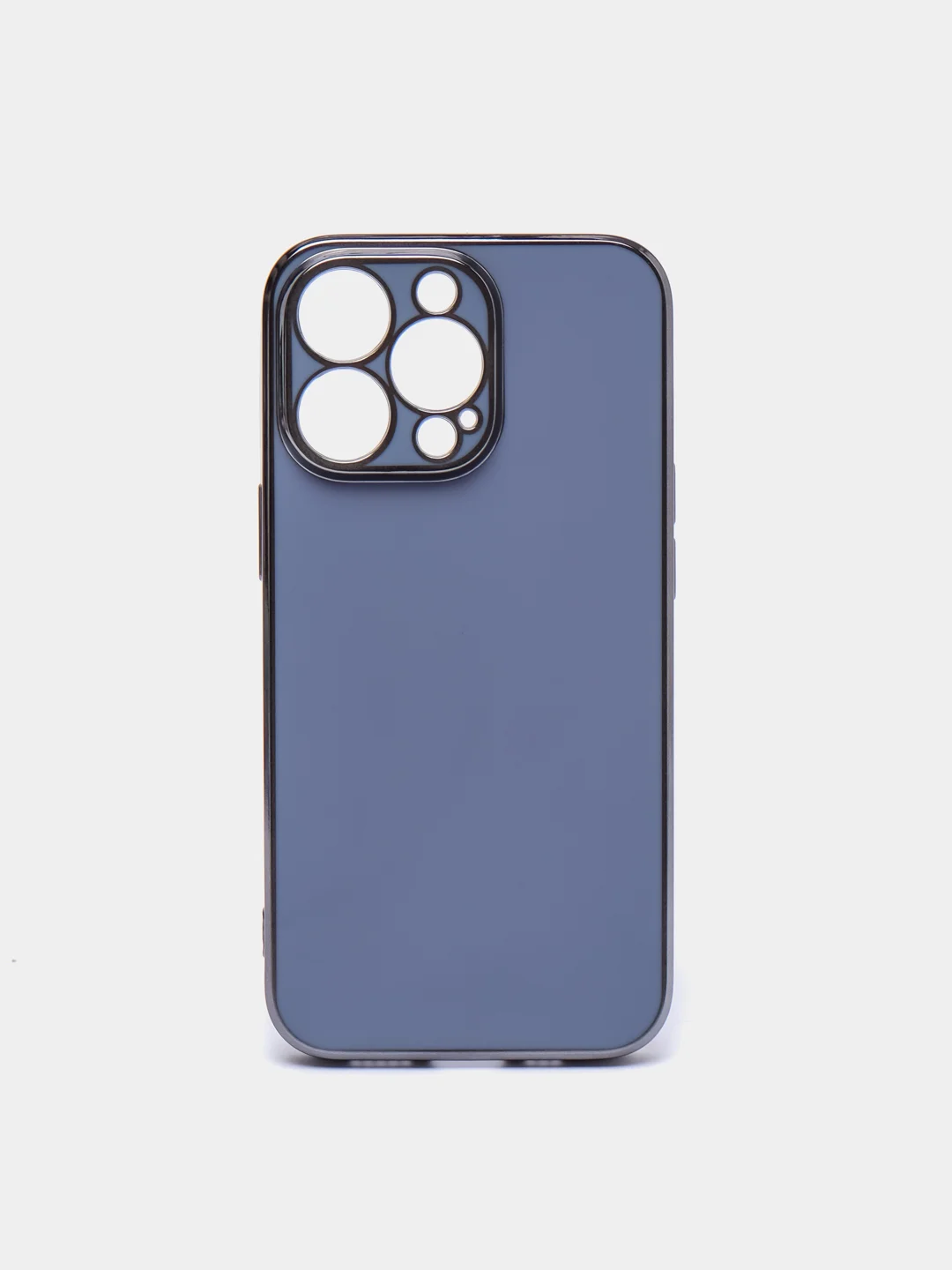 Синий меланж чехол для iPhone 13 Pro Max силиконовый айфон про макс