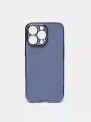 Синий меланж чехол для iPhone 13 Pro Max силиконовый айфон про макс