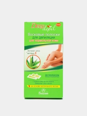 Флоресан Восковые полоски для депиляции нормальной кожи с Алоэ вера 20 полосок