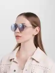 Лазурный солнцезащитные очки круглые линзы (7 цветов)