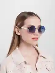 Лазурный солнцезащитные очки круглые линзы (7 цветов)