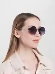 Аметистовый солнцезащитные очки круглые линзы (7 цветов)
