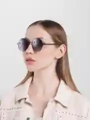 Аметистовый солнцезащитные очки круглые линзы (7 цветов)