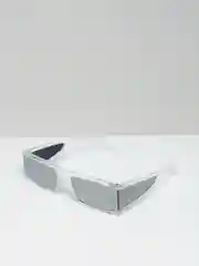 Белый солнцезащитные женские прямоугольные очки