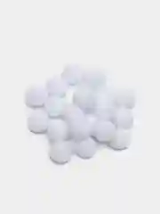 Белый помпоны Premium 1 см (20 шт)