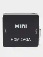 Черный адаптер HDMI to VGA конвертер