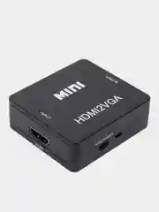 Черный адаптер HDMI to VGA конвертер