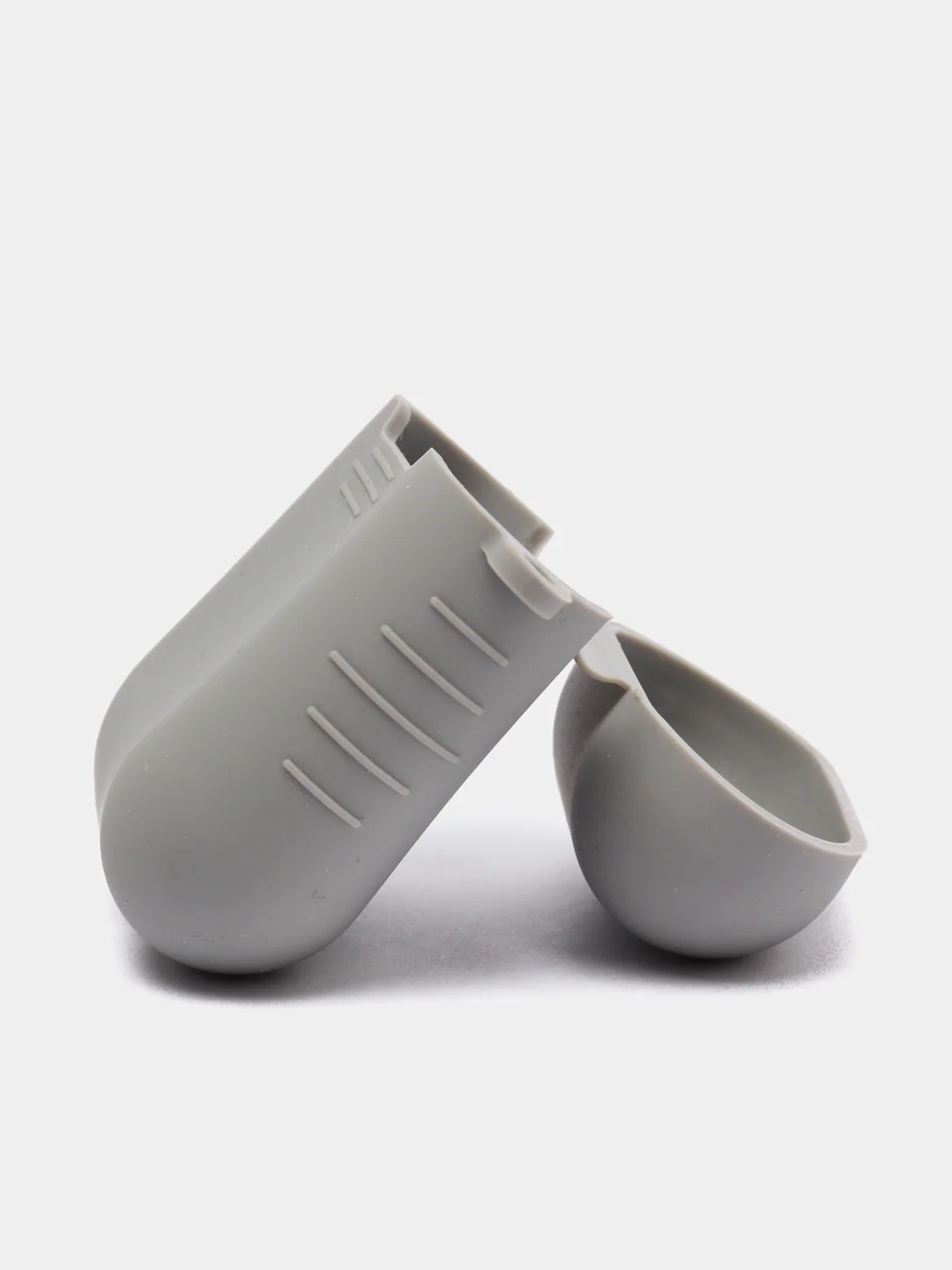 Серый силиконовый чехол для беспроводных наушников AirPods 1, AirPods 2