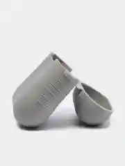 Серый силиконовый чехол для беспроводных наушников AirPods 1, AirPods 2