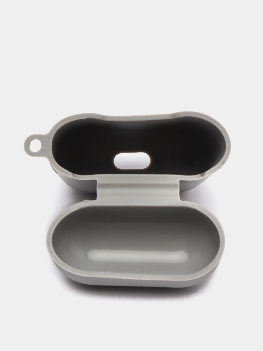 Серый силиконовый чехол для беспроводных наушников AirPods 1, AirPods 2