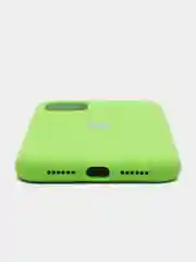 Салатовый чехол Silicone Case для iPhone 11 с закрытым низом