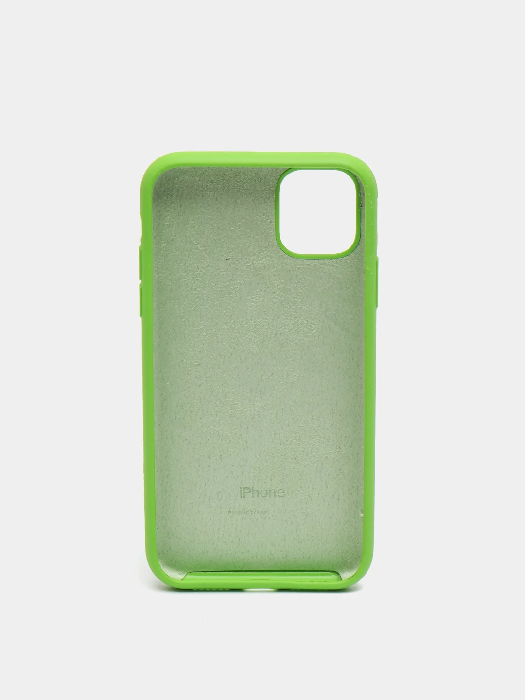 Салатовый чехол Silicone Case для iPhone 11 с закрытым низом