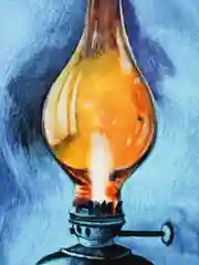 Открытка "Керосиновая лампа"