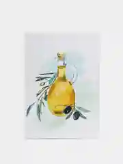 Открытка "Оливковое масло и оливки", в крафтовом конверте, 105 х 148 мм