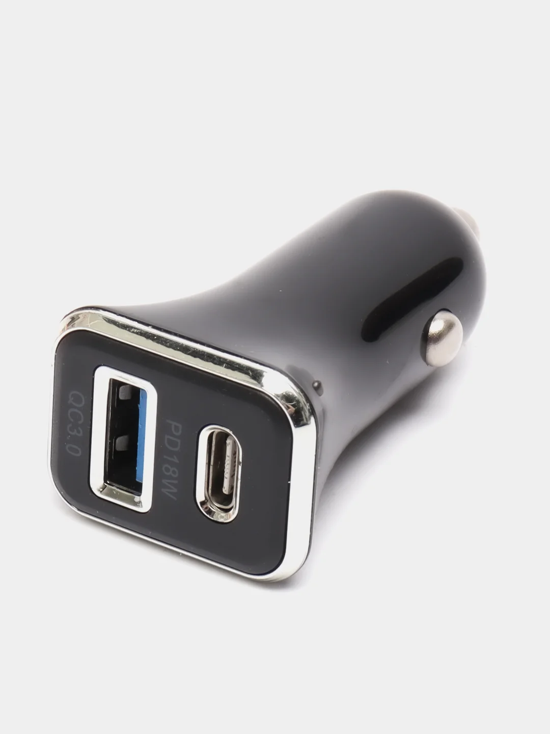Черный автомобильное зарядное устройство USB от прикуривателя зарядник от прикуривателя Type C