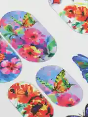 Наклейки для ногтей, слайдеры для маникюра и педикюра. Стиль Fashion, Бабочки