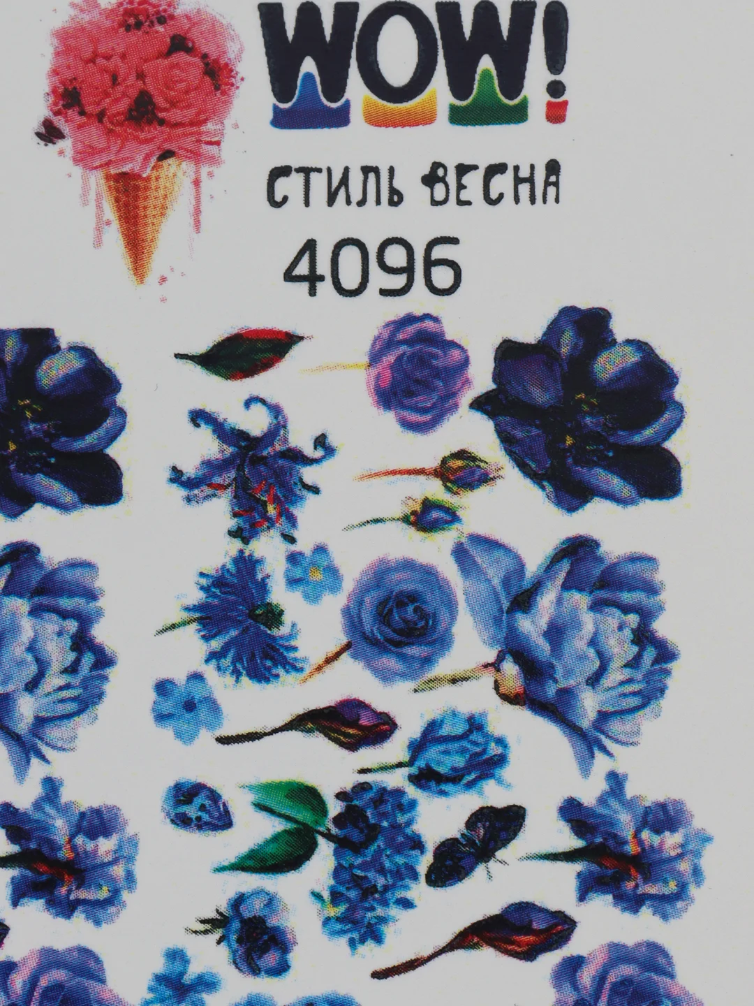 Наклейки для ногтей, слайдеры для маникюра и педикюра. Стиль Весна