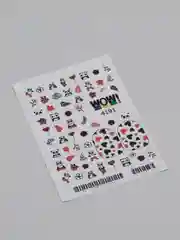 Наклейки для ногтей, слайдеры для маникюра и педикюра. Стиль панды