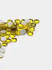 Стразы, стекло, 1.6 мм, желтые, 50 штук