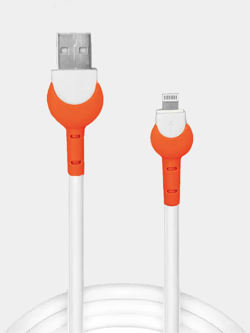 Красный кабель зарядный Lightning для Apple iPhone, 70 см