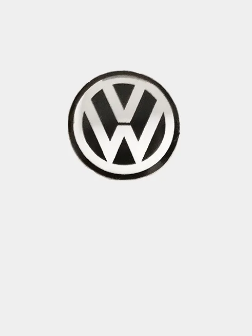 Черный эмблема Volkswagen на ключ зажигания, 14 мм