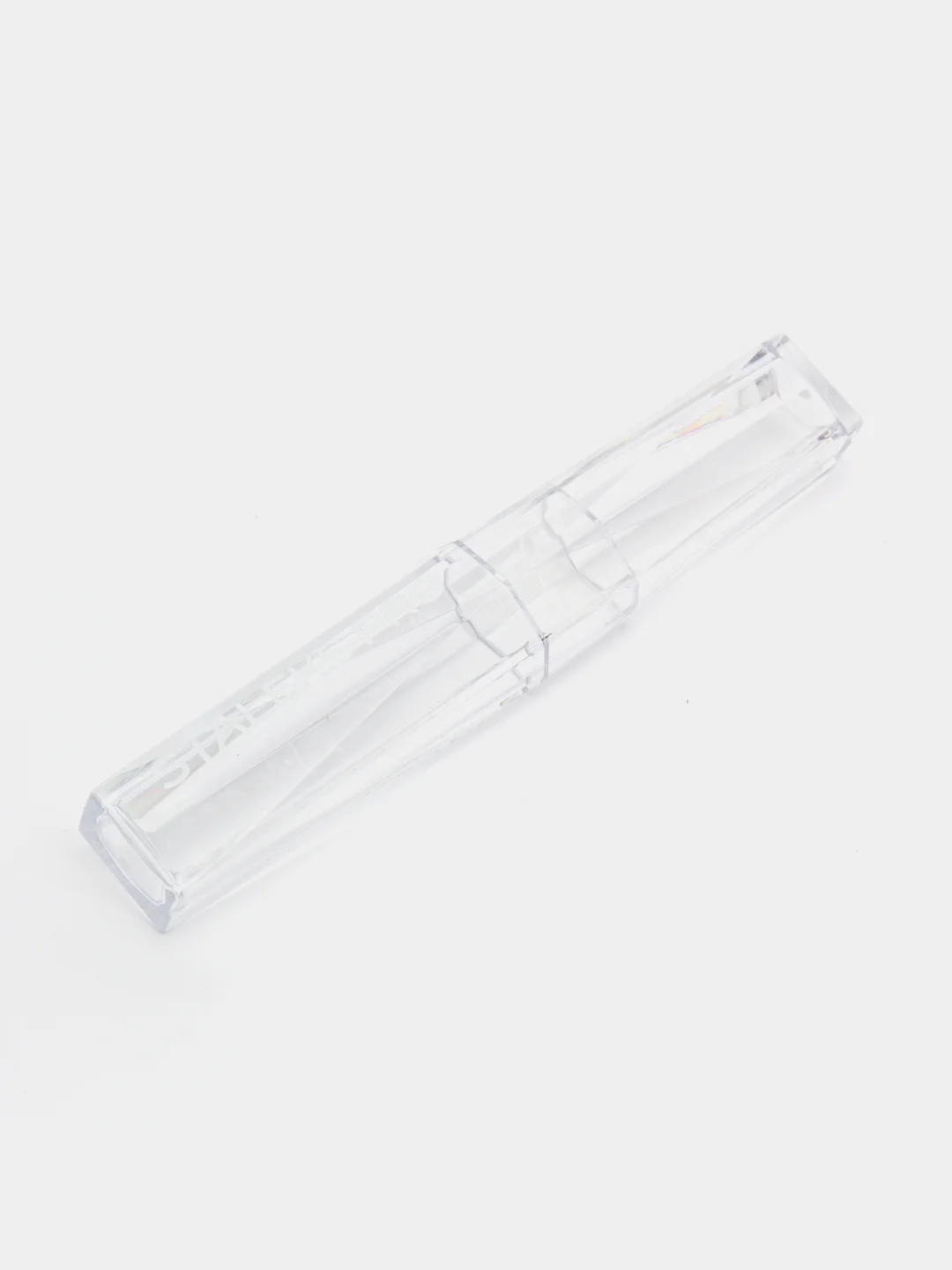 Красный пинцет скошенный для бровей Staleks Pro Expert 11 type 4, 11/4