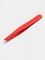 Красный пинцет скошенный для бровей Staleks Pro Expert 11 type 4, 11/4