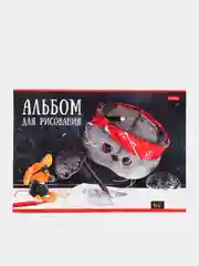 Бирюзовый альбом для рисования, 30 листов, А4, на скобе
