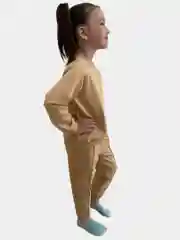 Бежевый спортивный костюм для девочек