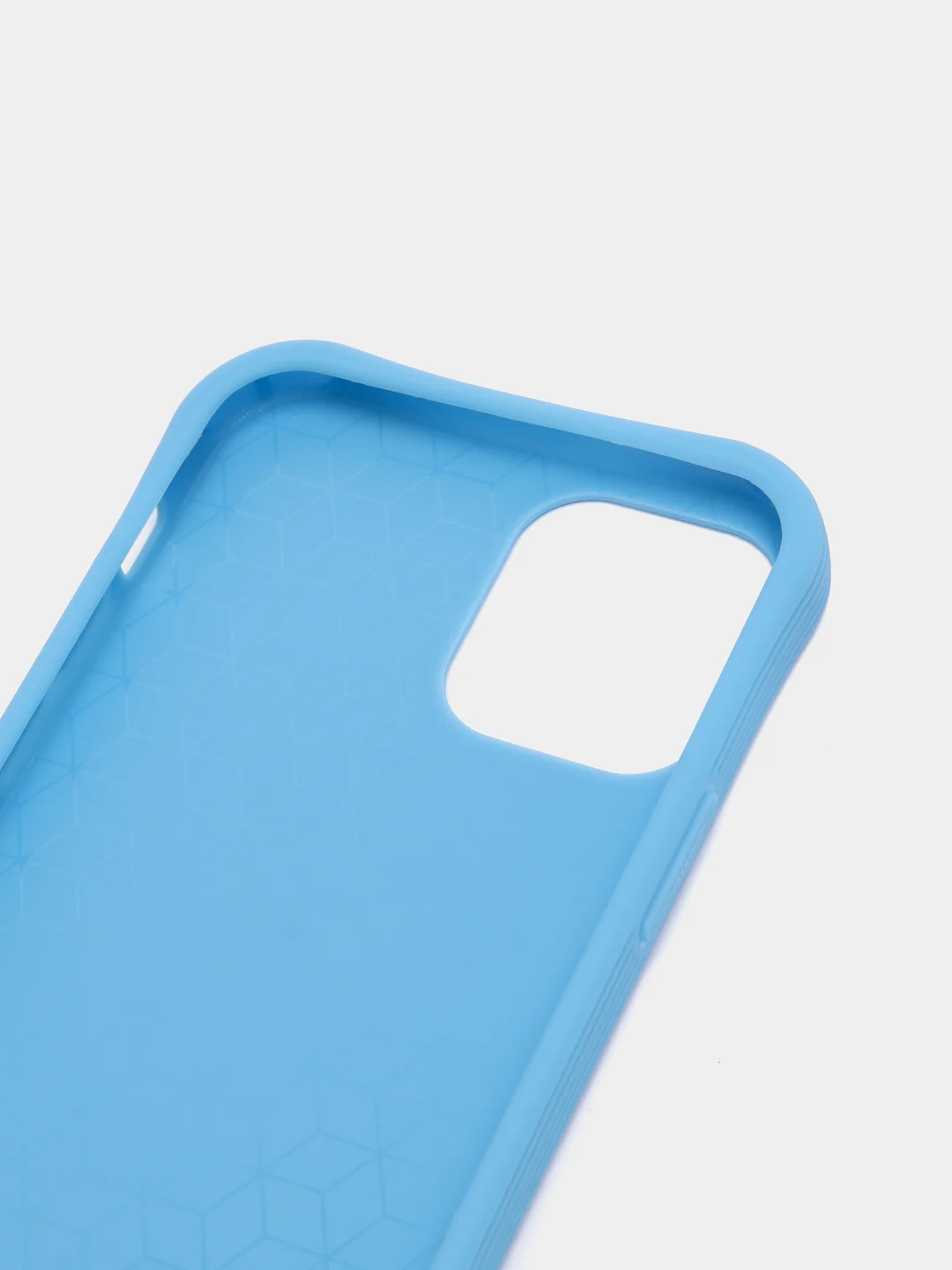 Голубой чехол силиконовый Slim для iPhone 12 / iPhone 12 Pro / айфон 12