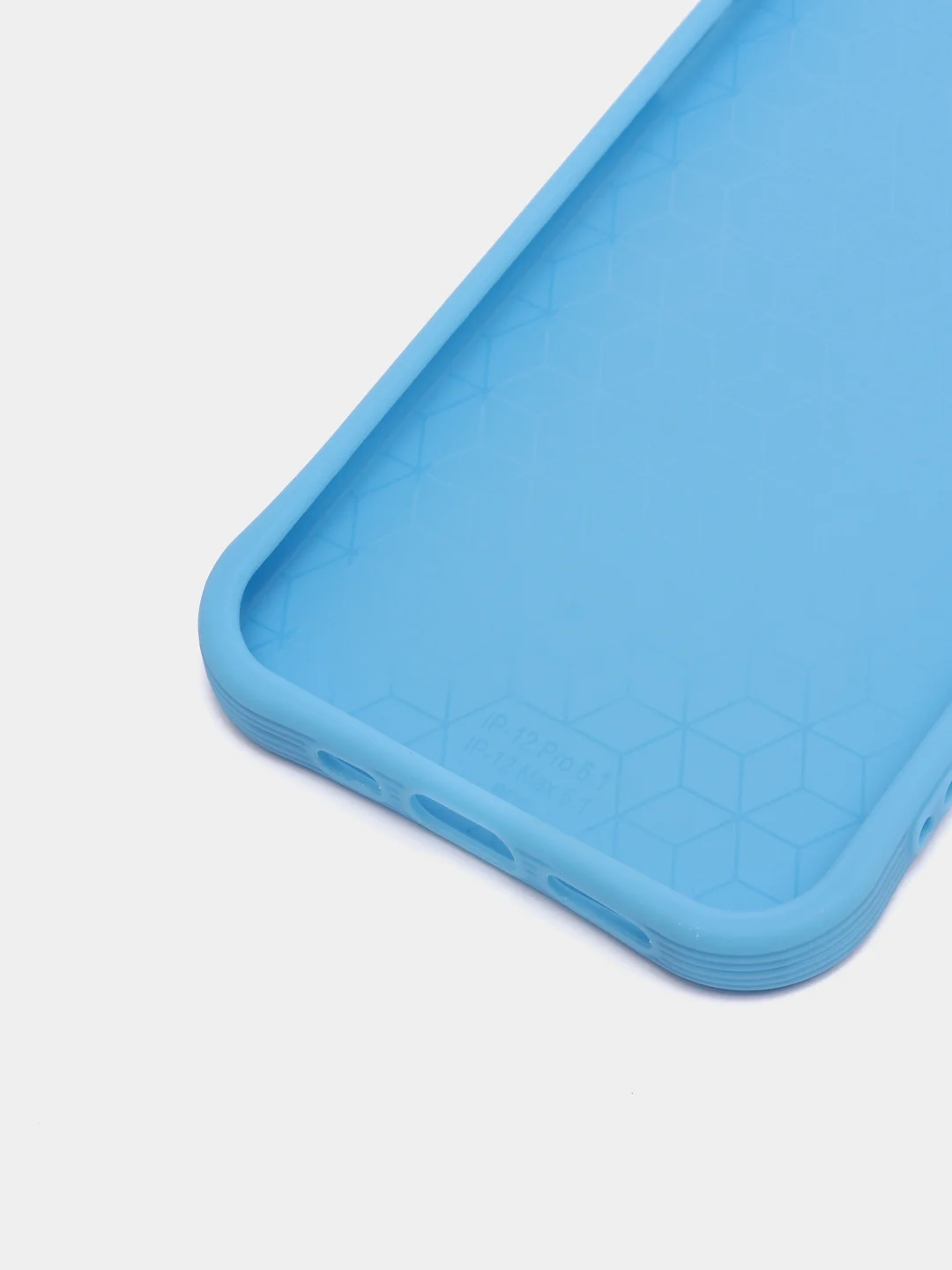 Голубой чехол силиконовый Slim для iPhone 12 / iPhone 12 Pro / айфон 12