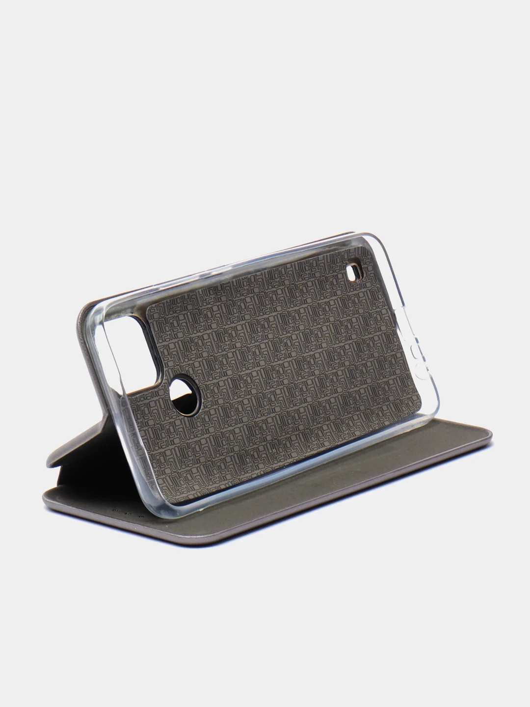 Серый чехол книжка для Realme C21Y, C25Y