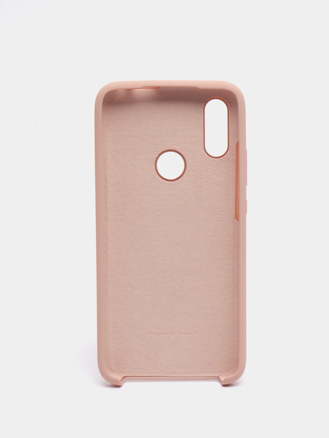 Бежевый чехол силиконовый Silicone Cover Case для Xiaomi Redmi 7, Mi Play