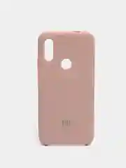 Бежевый чехол силиконовый Silicone Cover Case для Xiaomi Redmi 7, Mi Play