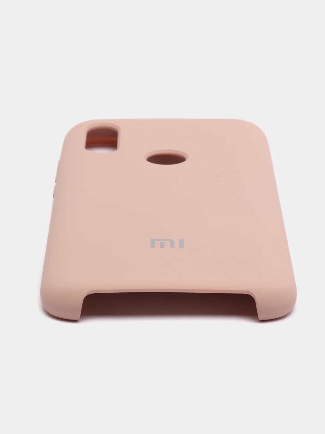 Бежевый чехол силиконовый Silicone Cover Case для Xiaomi Redmi 7, Mi Play