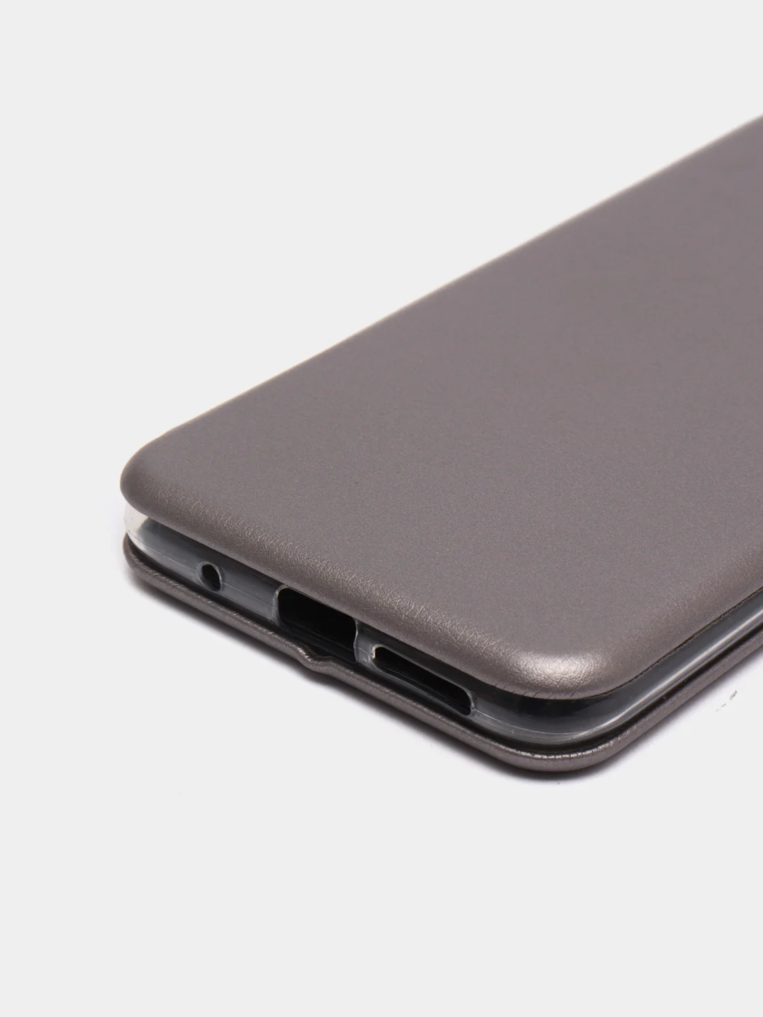 Серебряный чехол-книжка для Xiaomi POCO M3 / Redmi 9T