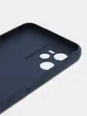 Темно-синий чехол Realme C35 Реалми С35 силиконовый, цветной, матовый