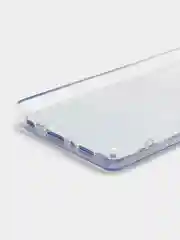 Темно-синий чехол Samsung Galaxy A41 (Самсунг Галакси А41) чехол переливающийся жидкий с блестками